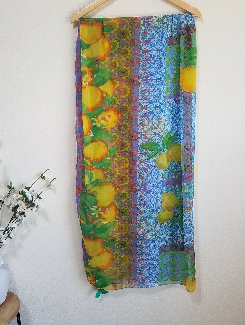 GIACOMO CIRQUE PER ANTICA SARTORIA LEMONS CHIFFON SCARF